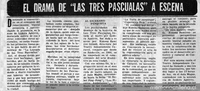 El drama de "Las tres pascualas" a escena