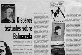 Disparos textuales sobre Balmaceda