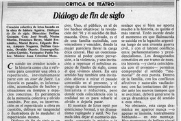 Diálogo de fin de siglo