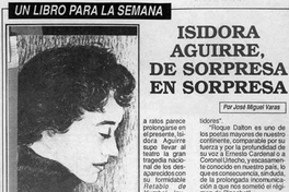 Isidora Aguirre, de sorpresa en sorpresa