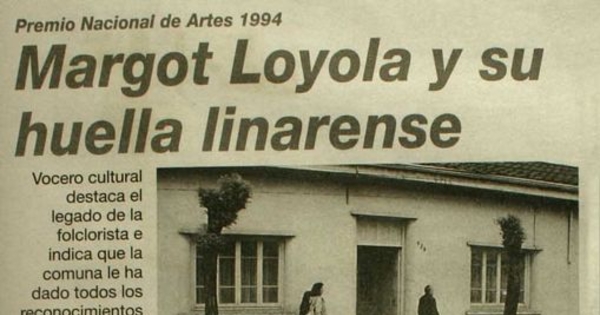 Margot Loyola y su huella linarense