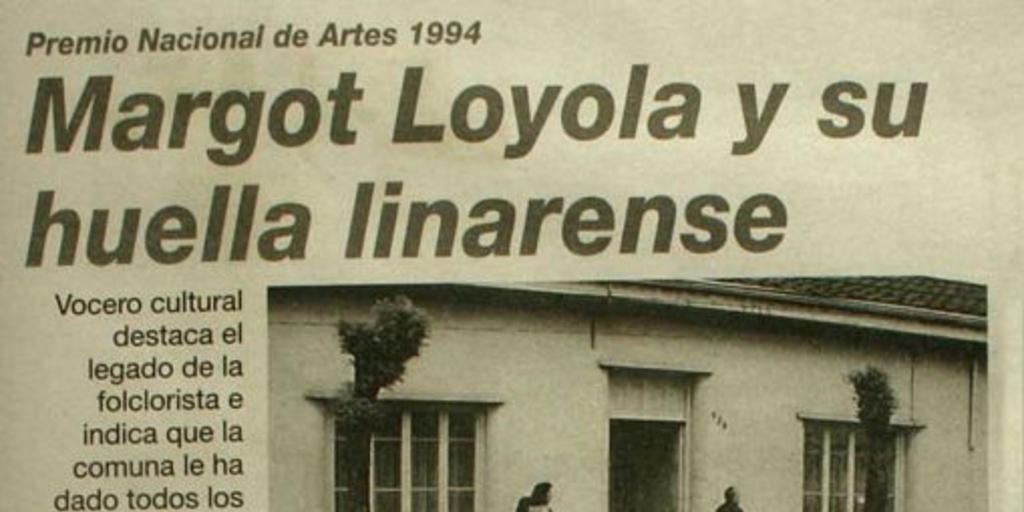 Margot Loyola y su huella linarense