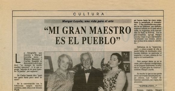 Mi gran maestro es el pueblo