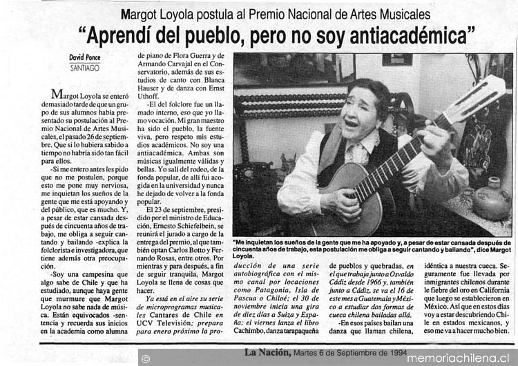"Aprendí del pueblo, pero no soy antiacadémica"