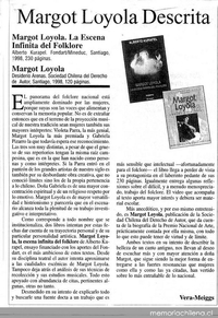 Margot Loyola descrita