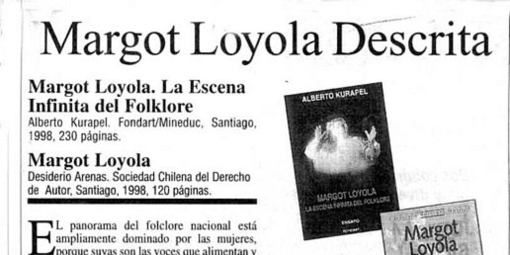 Margot Loyola descrita