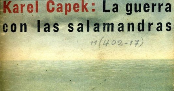 La guerra con las salamandras