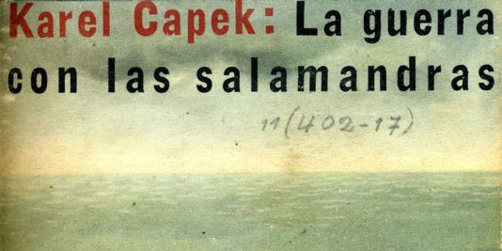 La guerra con las salamandras