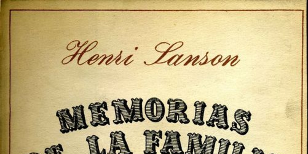 Memorias de la familia de verdugos de París