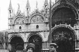 Joaquín Díaz Garcés junto a su esposa, María Besa Foster, Venecia, 1909