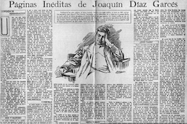 Páginas inéditas de Joaquín Díaz Garcés