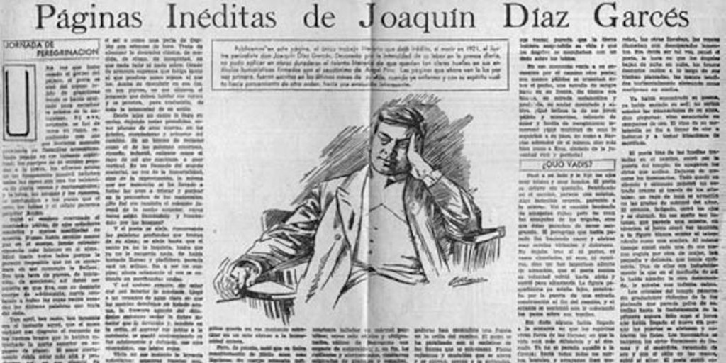 Páginas inéditas de Joaquín Díaz Garcés