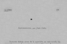 Angurrientos, por Juan Godoy