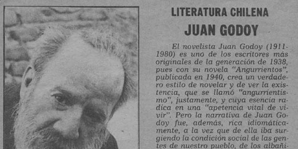 Literatura chilena : Juan Godoy