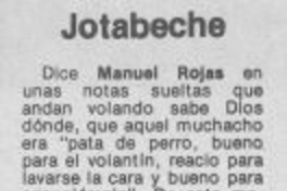 Todo es historia: Jotabeche