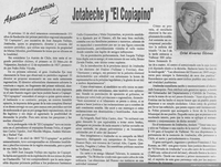 Jotabeche y "El Copiapino"