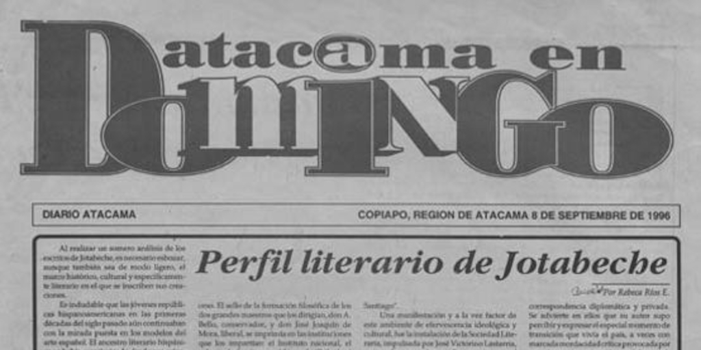 Perfil literario de Jotabeche