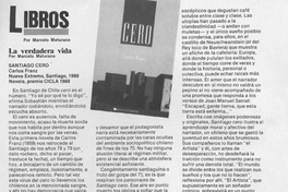 Libros : la verdadera vida : Santiago cero