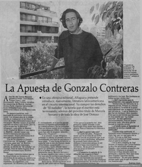 La apuesta de Gonzalo Contreras