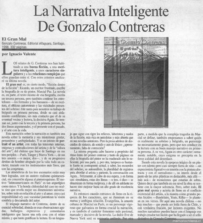 La narrativa inteligente de Gonzalo Contreras