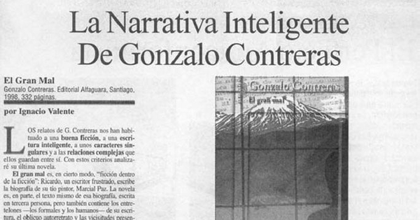 La narrativa inteligente de Gonzalo Contreras