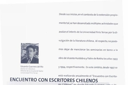 Encuentro con escritores chilenos