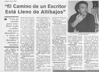 El camino de un escritor está lleno de altibajos