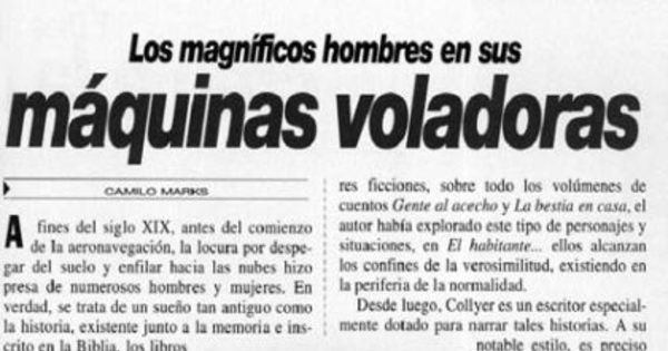 Los magníficos hombres en sus máquinas voladoras