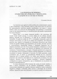 Las pesquisas de Heredia, un discurso de añoranza y desencanto (a propósito de Los siete hijos de Simenón)