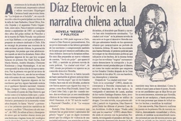 Díaz Eterovic en la narrativa chilena actual