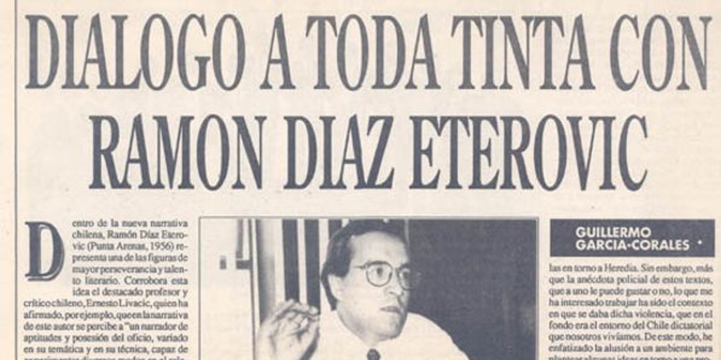 Diálogo a toda tinta con Ramón Díaz Eterovic