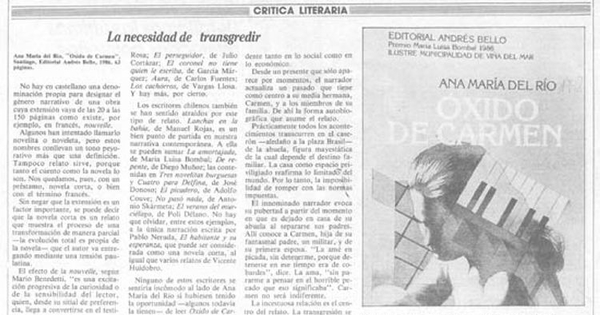 La necesidad de transgredir