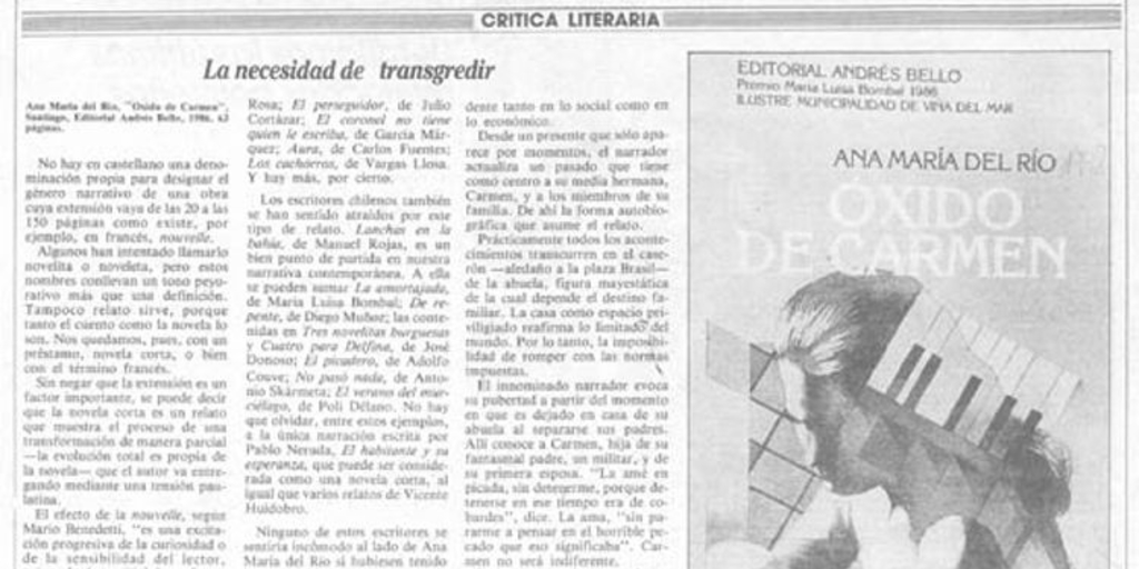 La necesidad de transgredir