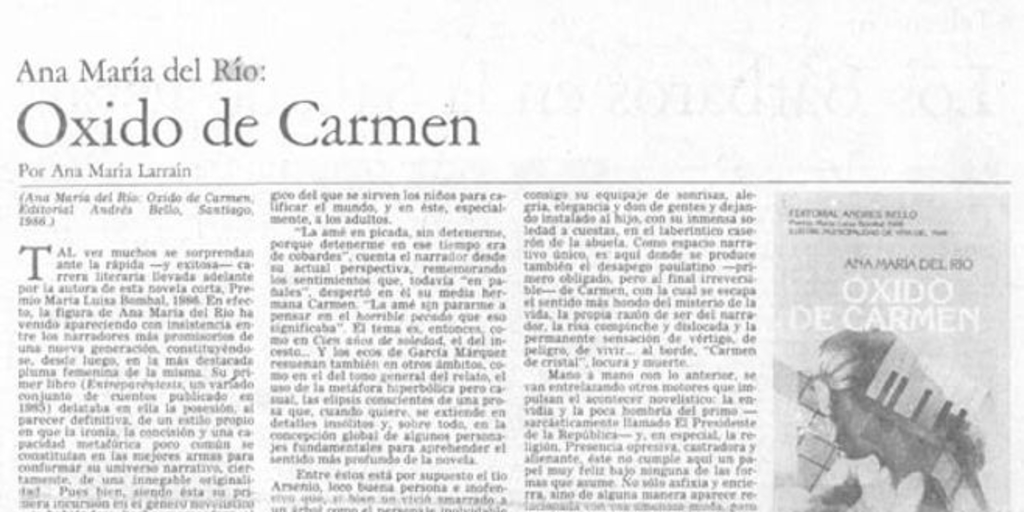 Óxido de Carmen