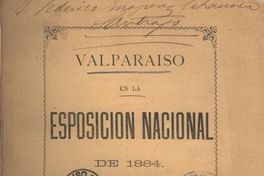 Valparaíso en la Esposición Nacional de 1884