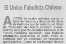 El único fabulista chileno