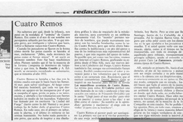 Cuatro remos