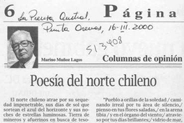 Poesía del norte chileno