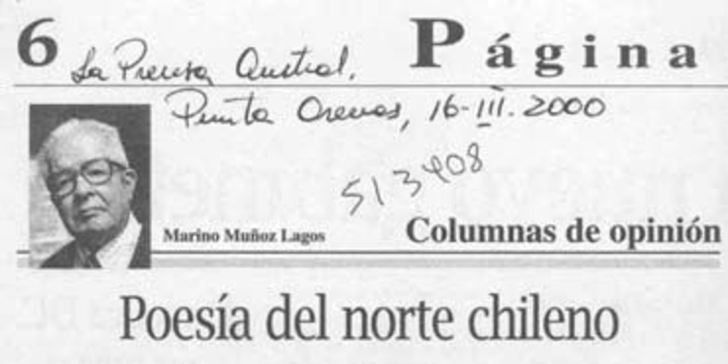 Poesía del norte chileno