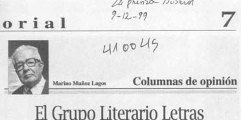 El grupo literario Letras