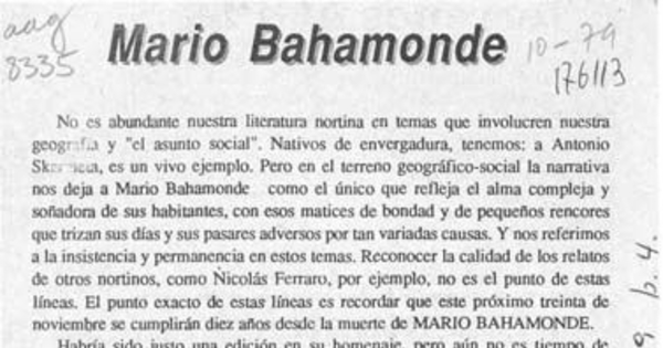 Mario Bahamonde