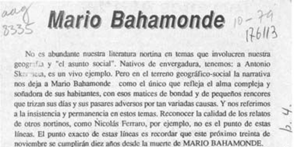 Mario Bahamonde