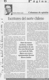 Escritores del norte chileno