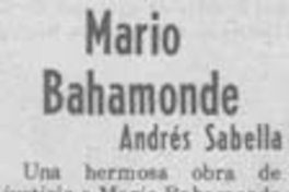 Mario Bahamonde