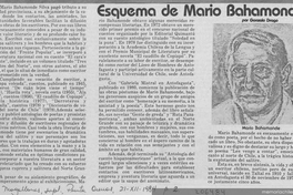 Esquema de Mario Bahamonde