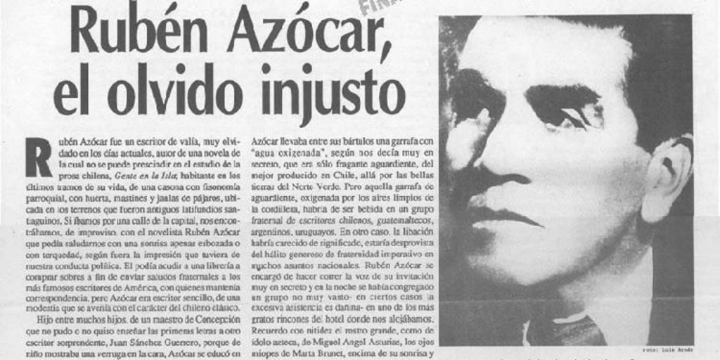 Rubén Azócar, el olvido injusto