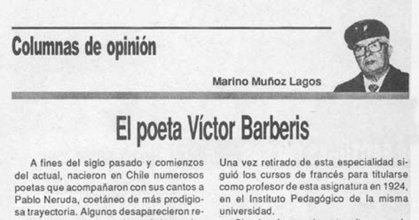 El poeta Víctor Barberis