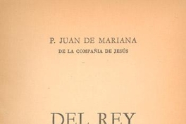 Del rey y de la institución de la dignidad real