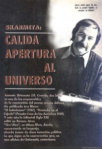 Skármeta : cálida apertura al universo