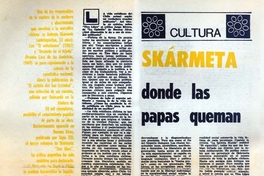 Skármeta : donde las papas queman
